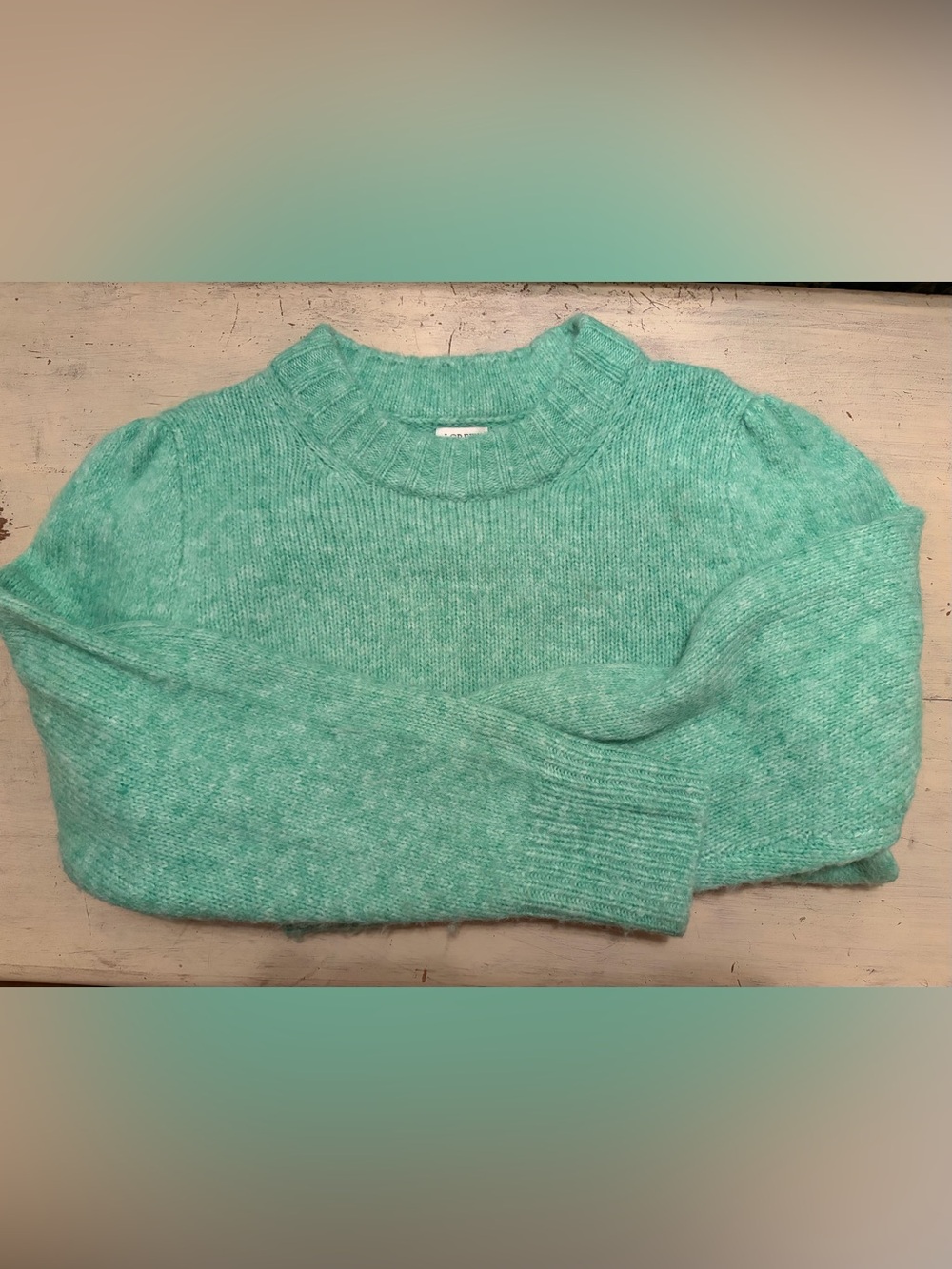 J. Crew Mint Green Crewneck Sweater